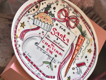 Load image into Gallery viewer, Personalised XL Luxury Christmas Ceramic Plate For Santa