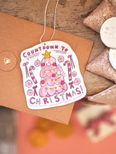 Load image into Gallery viewer, ‘Pink Christmas Countdown Girly’ Air Freshener
