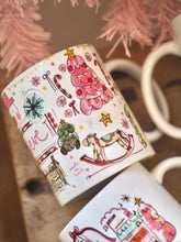 Load image into Gallery viewer, The Personalised Christmas Pink Doodles Mug