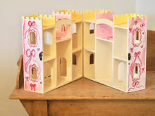 Load image into Gallery viewer, The Hand Painted Wooden Castle Dolls House ‘The Bow Castle’