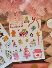 Load image into Gallery viewer, ‘All Things Pink Christmas’ Sticker Sheet
