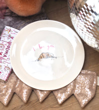 Load image into Gallery viewer, The Ceramic Croissant ‘I Love You’ Plate