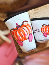 Load image into Gallery viewer, ‘Cosy Up’ Pumpkin Coffee Cosy Sleeve
