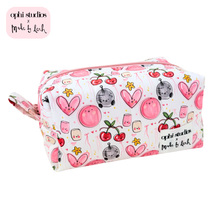 Load image into Gallery viewer, Ophi Studios x Made By Leah Collab Doodle Design Make Up Bag