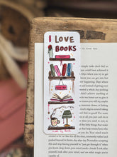 Load image into Gallery viewer, ‘I LOVE BOOKS’ Cutie Bookshelf Bookmark