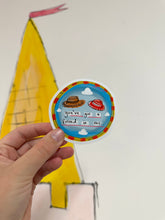 Load image into Gallery viewer, Vinyl ‘Clouds & Hats’ Design Trio Of Stickers