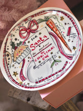 Load image into Gallery viewer, Personalised XL Luxury Christmas Ceramic Plate For Santa