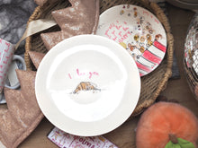Load image into Gallery viewer, The Ceramic Croissant ‘I Love You’ Plate