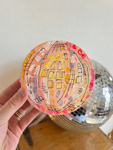 Mini Disco Ball Circle Canvas 3