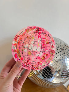 Mini Disco Ball Circle Canvas 1