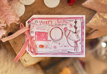 Load image into Gallery viewer, Personalised Pink Christmas Gift Tag