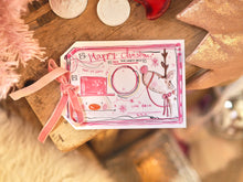 Load image into Gallery viewer, Personalised Pink Christmas Gift Tag