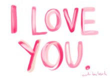 Load image into Gallery viewer, ‘I LOVE YOU’ Design