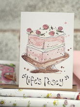 Load image into Gallery viewer, Life Is Rosey Cake Card
