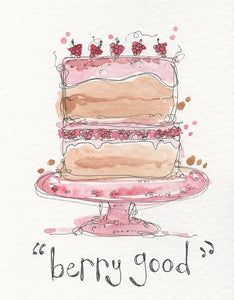 Berry Good Cake Card