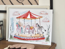 Load image into Gallery viewer, Made By Leah Carousel Art Print