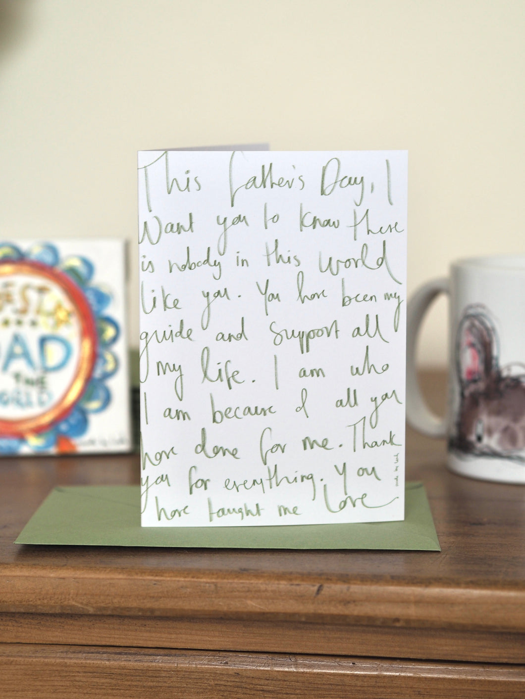 ‘Father’s Day’ Words Card