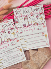 Load image into Gallery viewer, Made By Leah Pattern Invitations 10 Pack