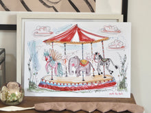 Load image into Gallery viewer, Made By Leah Carousel Art Print