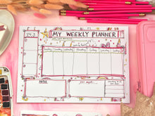 Load image into Gallery viewer, Made By Leah "My Weekly Planner" Pad A4