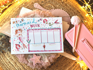 ‘My Mermaid Week’ Weekly Planner Pad