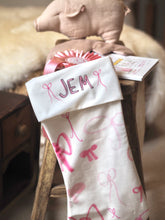 Load image into Gallery viewer, ‘All The Bows’ Velvet Stocking
