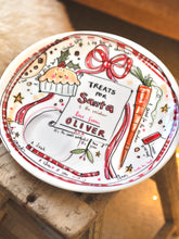 Load image into Gallery viewer, Personalised XL Luxury Christmas Ceramic Plate For Santa
