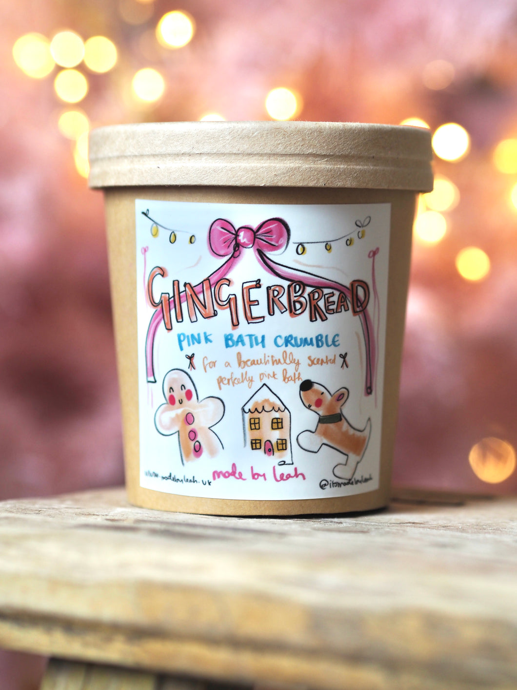 The Cutie Pink Gingerbread Bath Crumble