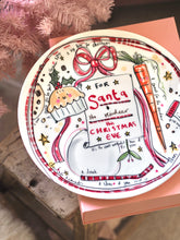 Load image into Gallery viewer, Personalised XL Luxury Christmas Ceramic Plate For Santa

