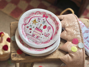 Made by Leah 8 Cute Paper Party Plates