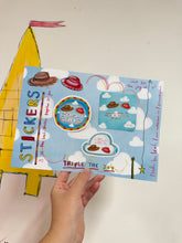 Load image into Gallery viewer, Vinyl ‘Clouds &amp; Hats’ Design Trio Of Stickers

