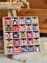 Load image into Gallery viewer, The Hand Painted Classic Christmas Wooden Advent Calendar

