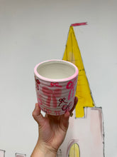 Load image into Gallery viewer, Hand Painted Little Plant Pot 4 ‘All The Bows’
