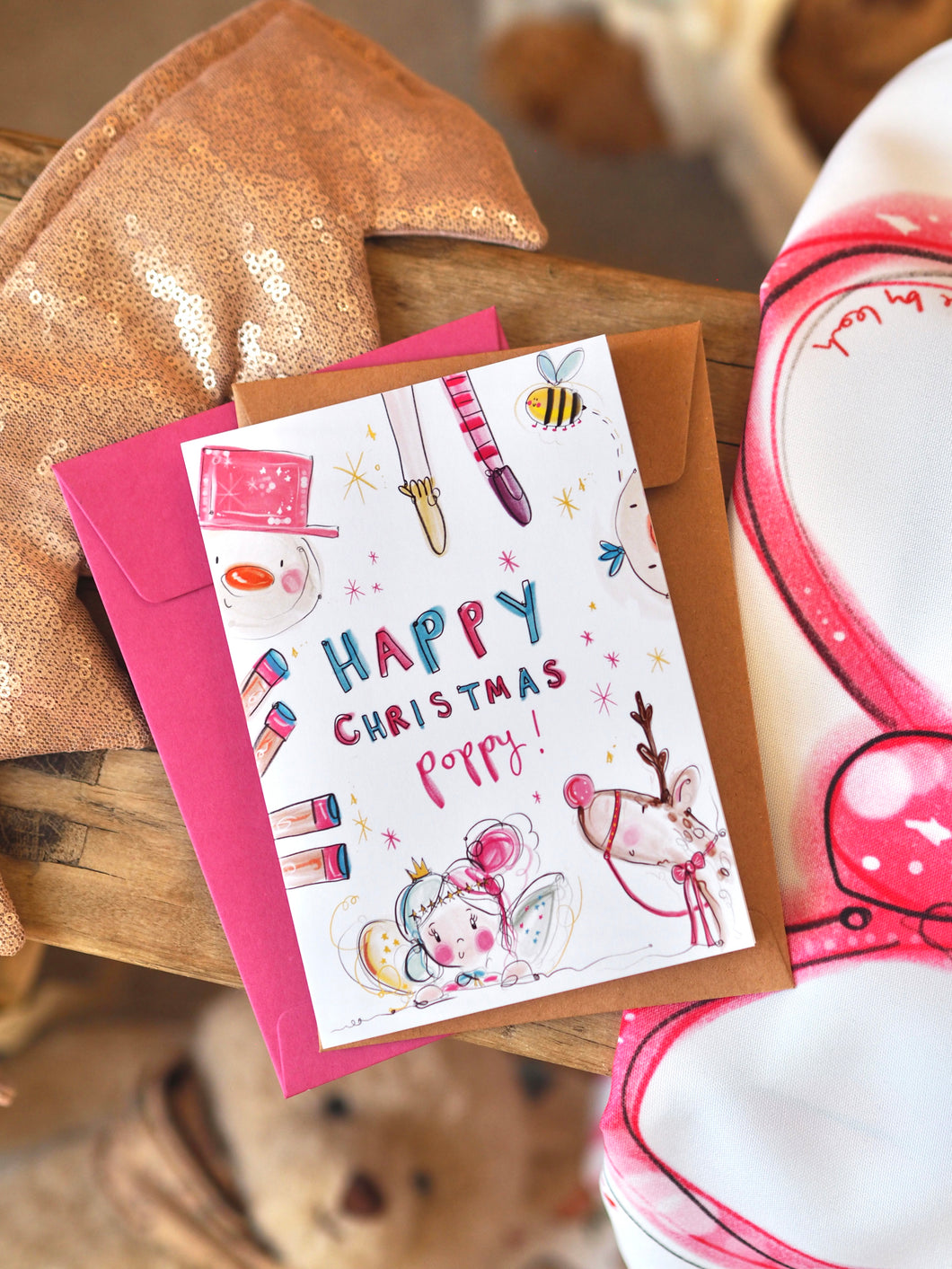 Personalised Wonky Fairy Card