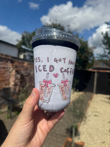 ‘Another Iced Coffee’ Coffee Cosy Sleeve