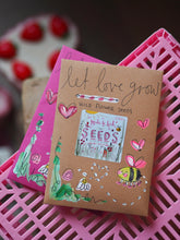 Load image into Gallery viewer, ‘Love’ Wild Flowers Hand Painted Seed Envelope
