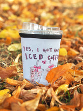 Load image into Gallery viewer, ‘Another Iced Coffee’ Coffee Cosy Sleeve
