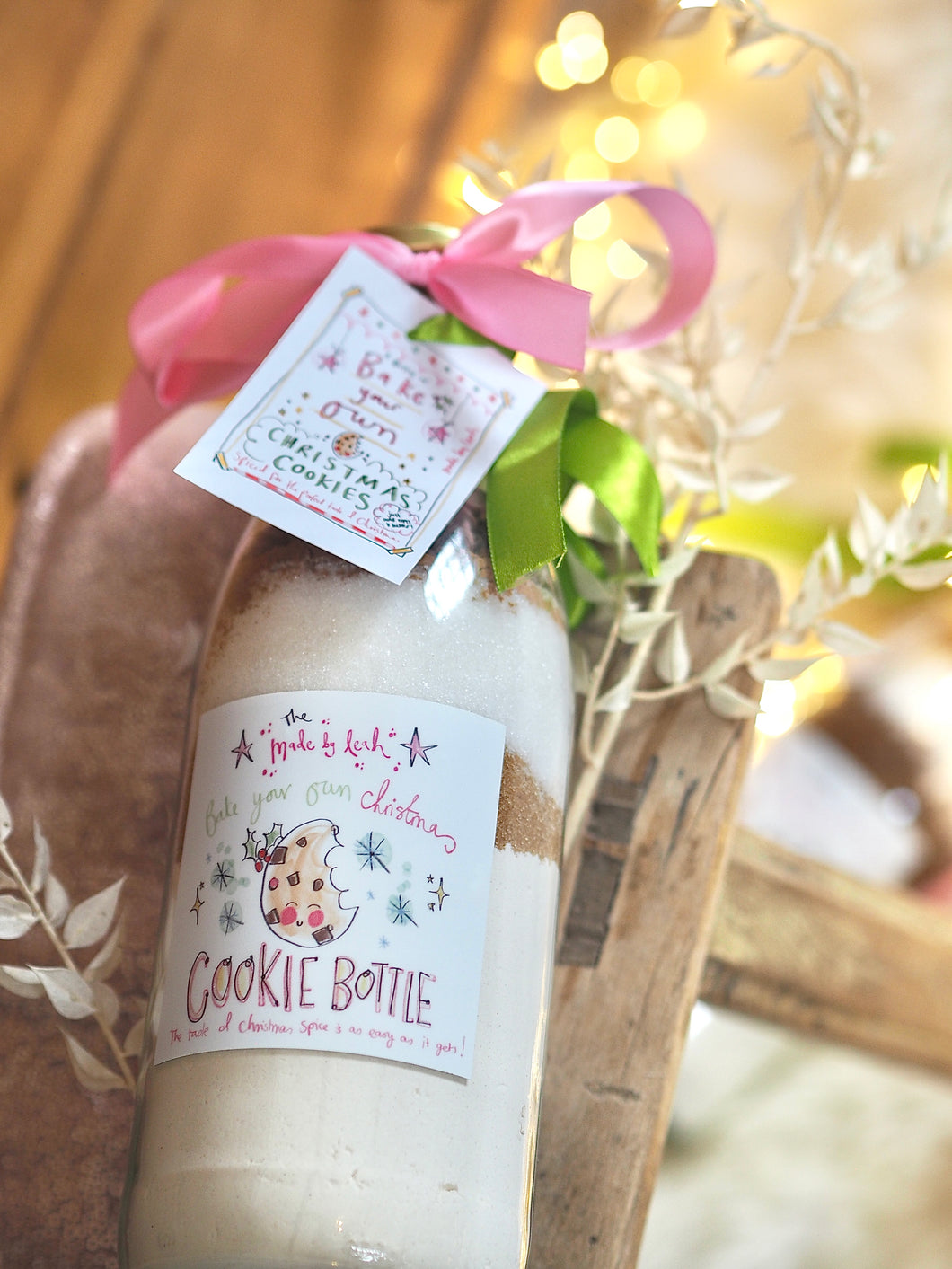 1L Bake Your Own Santa Christmas Cookies Bottle