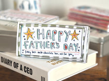 Load image into Gallery viewer, &#39;Happy Father’s Day&#39; Star Milk Chocolate Bar
