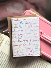 Load image into Gallery viewer, Colourful Teacher Words Design
