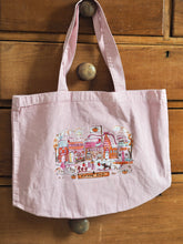 Load image into Gallery viewer, Luxury Vintage Washed Pink Tote ‘The Cutie Autumn Village’
