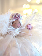 Load image into Gallery viewer, Hand Made Flossy Tree Topper Fairy
