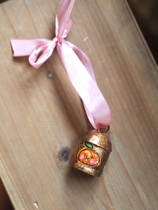 Hand Painted Brass Bell 2 ‘Little Clementine’