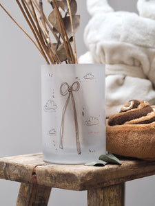 Cosy Season Glass Flower Vase/Candle Thunder Vase