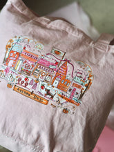 Load image into Gallery viewer, Luxury Vintage Washed Pink Tote ‘The Cutie Autumn Village’

