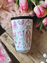 Load image into Gallery viewer, ‘Hello Spring Doodles’ Coffee Cosy Sleeve
