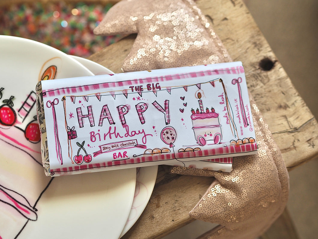 The BIG ‘Happy Birthday’ 200g Milk Chocolate Bar