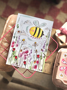 Bee & Flower Design