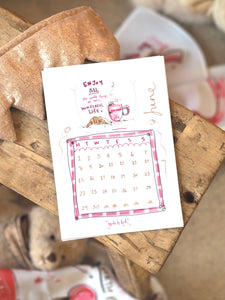 2026 A5 Girly Positive Desk Calendar