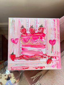 ‘Strawberry Delight Cake’ Canvas 3